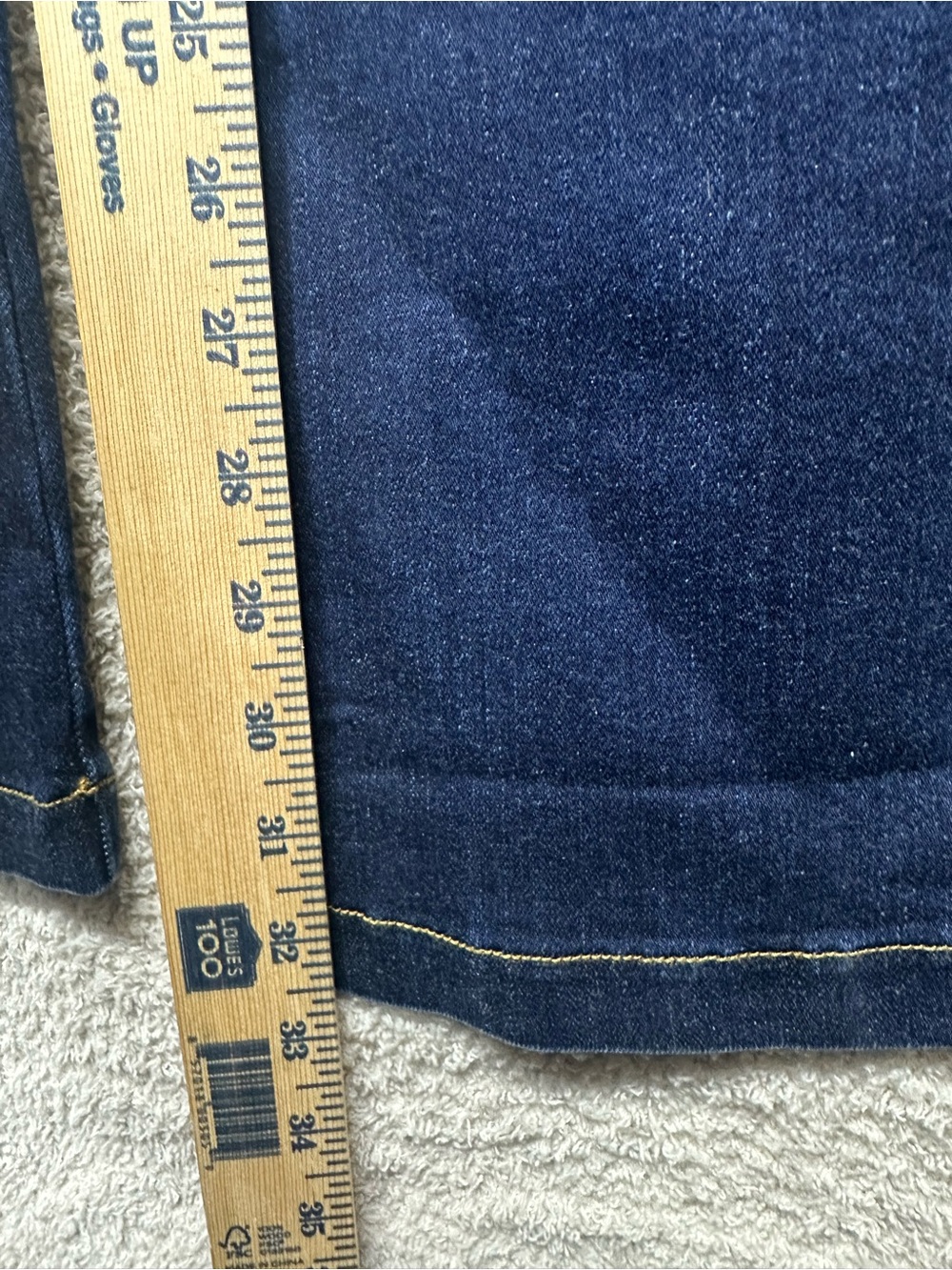 NWT Spanx Flare Jeans XL Dark Wash Pull-On Shaping Stretch Denim Midnight Shade - Picture 12 of 12